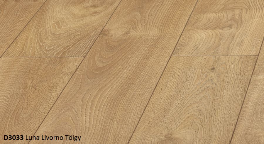 D3033 - LIVORNÓ TÖLGY KRONOPOL MILO (LUN 1380*193 mm, 2,397 m2/cs 8 MM-ES 4 OLDALT FÓZOLT LAMINÁLT PADLÓ
