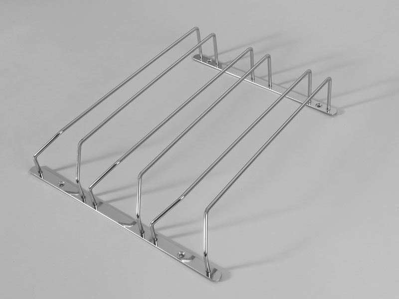 H604C TALPASPOHÁR TARTÓ 3 RÉSZES KRÓM 315x70x340 mm KÜLSŐ FÉMRÁCS