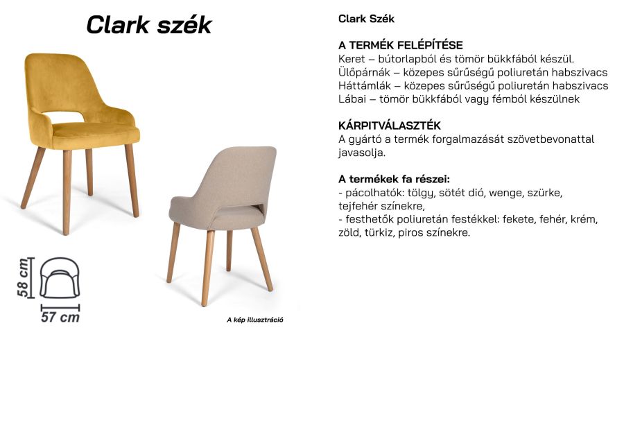 CLARK SZÉK ELEGANCE  