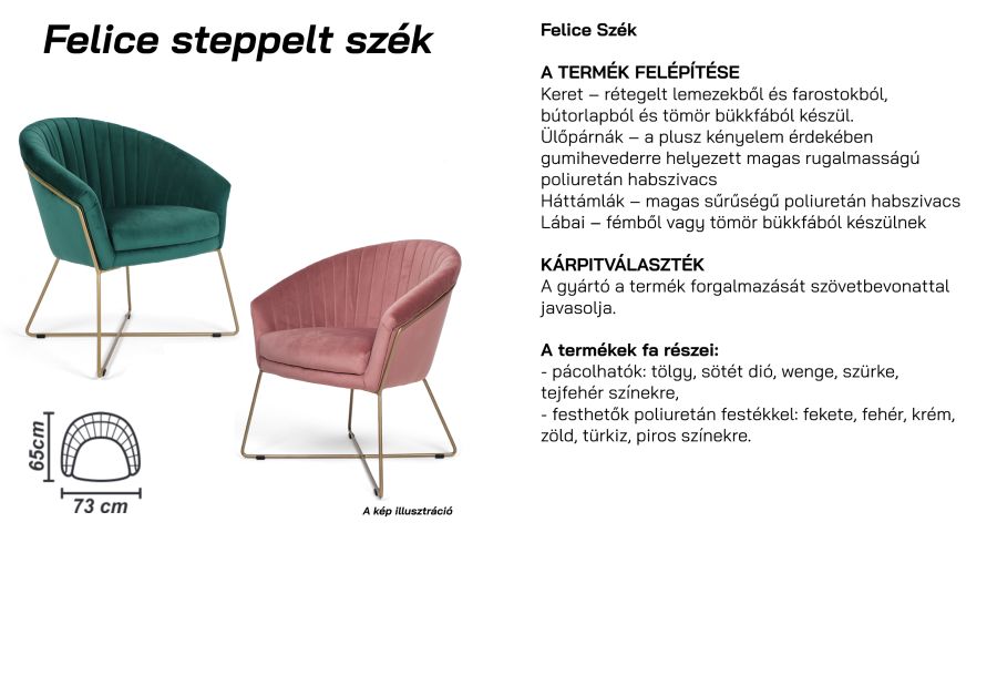 FELICE SZÉK AMBIENT FÉM LÁB 