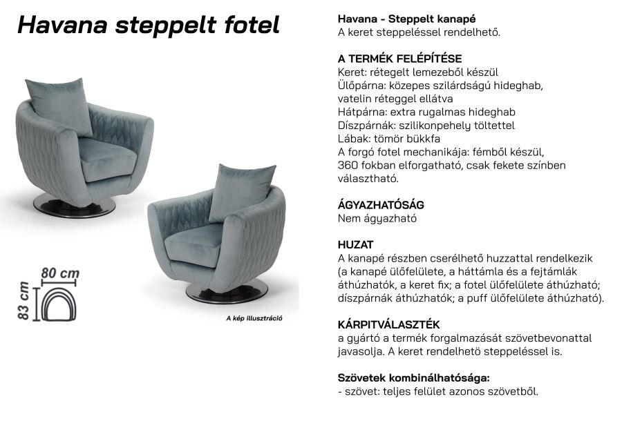 HAVANA FOTEL STEPPELT P115 AMBIENT  