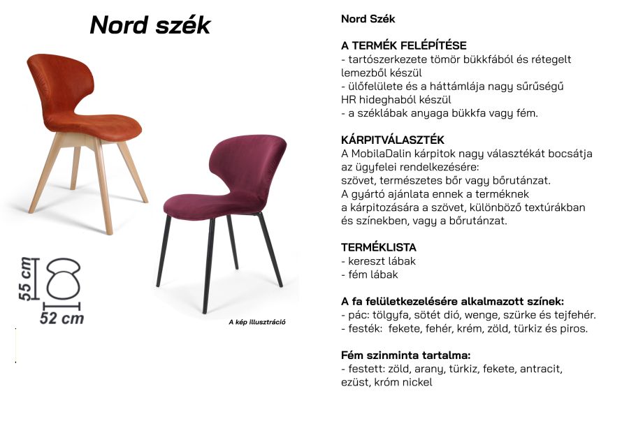 NORD SZÉK + LÁB AMBIENTE  
