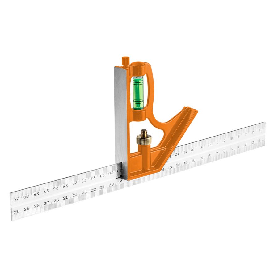 PROFI SZÖGMÉRŐ, DERÉKSZÖG ÉS VONALZÓ 30cM NEO TOOLS 