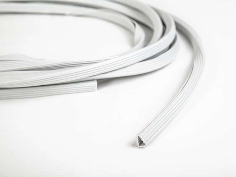 415.13.625 ÜVEGBEFOGÓ PROFIL V.SZÜRKE 5000mm TOLÓAJTÓ ÜVEGHEZ