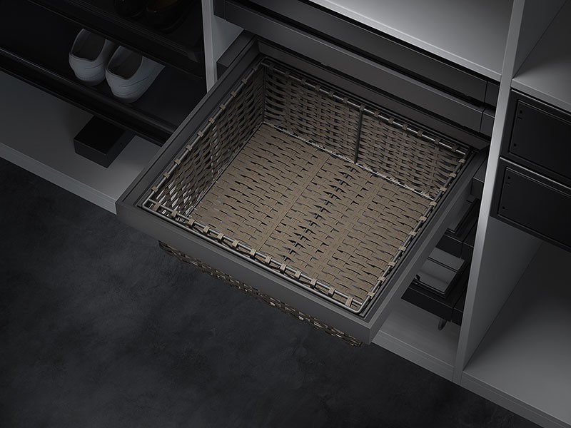 HOME BOX MŰRATTAN TÁROLÓKOSÁR 500mm 338x150x410mm 
