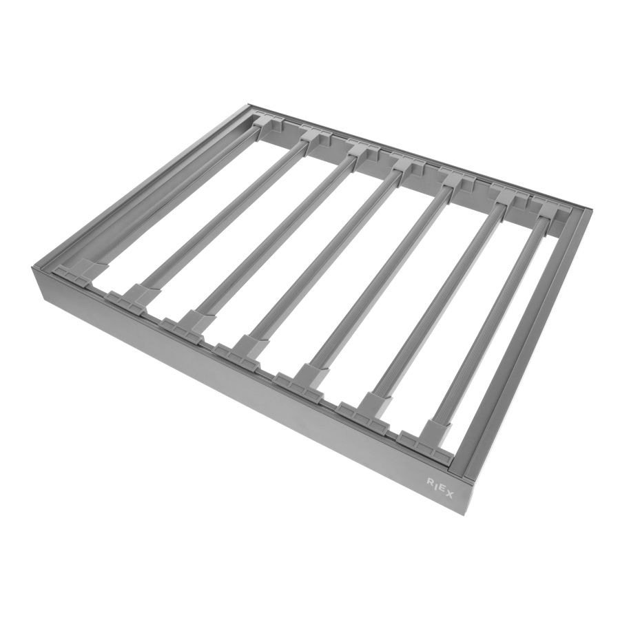 HF RIEX NADRÁGTARTÓ VX75 SÖTÉTSZÜRKE 420mm, ALUMÍNIUM KERETTEL 