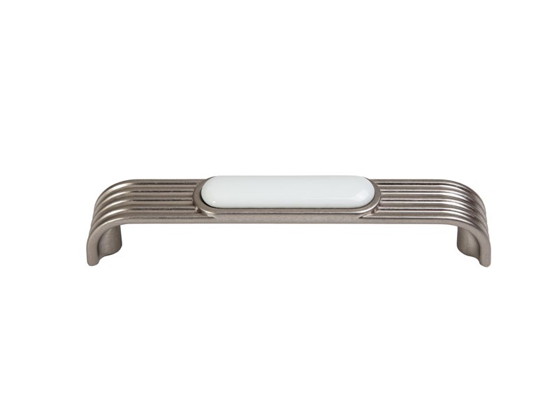 M89 ANTIK NIKKEL-FÉNYES FEHÉR 128mm (141x20x30mm) BÚTORFOGANTYÚ