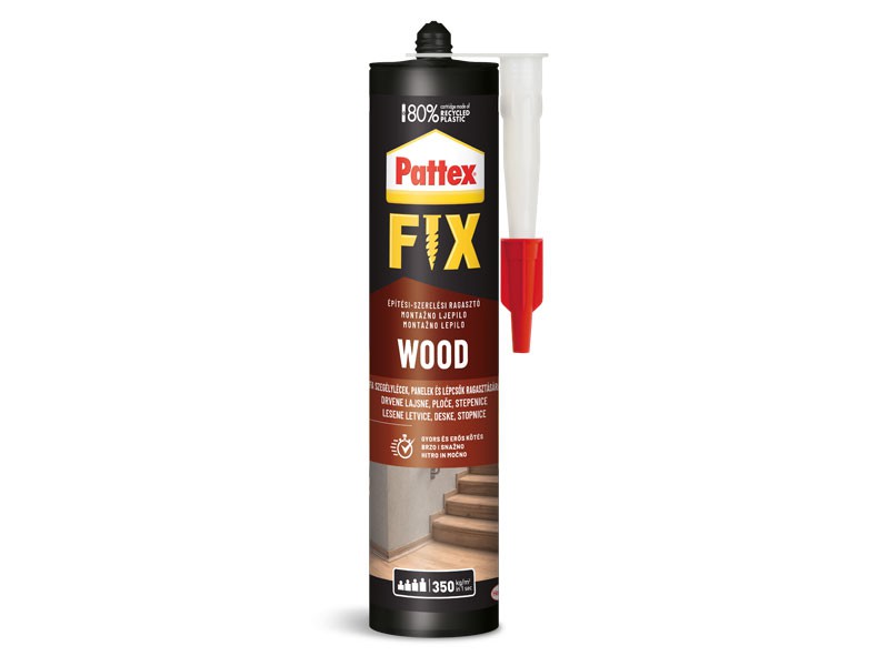 PATTEX FIX WOOD FA RAGASZTÓ KARTUS FEHÉR 385g RAGASZTÁS, JAVÍTÁS, CSAVARTAKARÓK