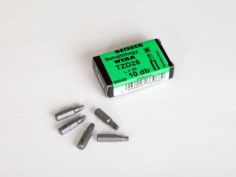 WERA BEHAJTÓHEGY TORX TZD 25 10db/csomag 