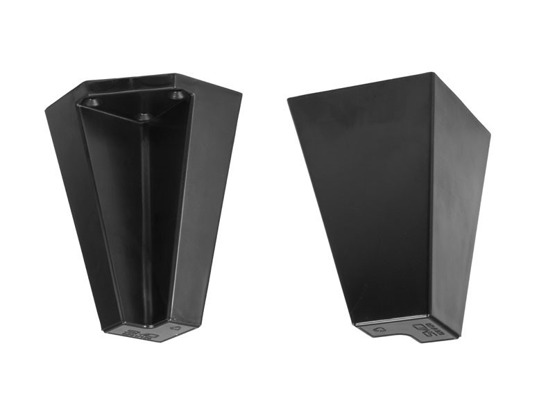MŰANYAG DESIGN LÁB 8281 FEKETE 78x78mm H=120mm 