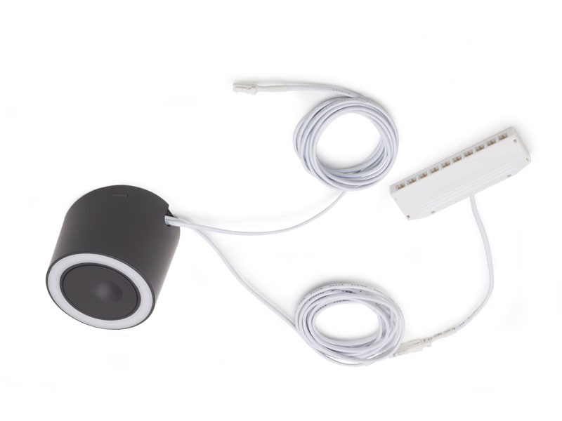 LED VILÁGÍTÁS UNIKA 4.5W/24V D=75mm FEKE BEÉPÍTETT FÉNYERŐ-ÉS SZÍNHŐMÉRSÉKLET VEZ BÚTORVILÁGÍTÁS
