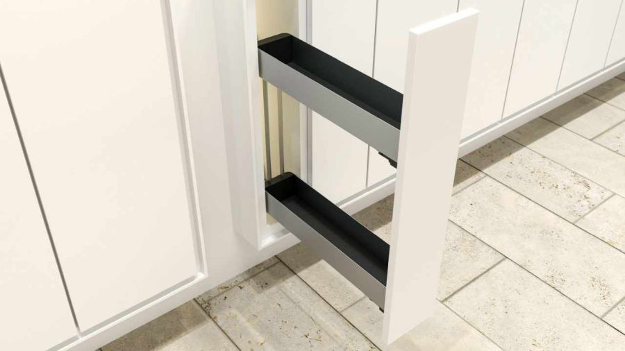 KESSEBÖHMER K-LINE NO.15 3D-X VASALAT 150mm tálcákkal, silver 