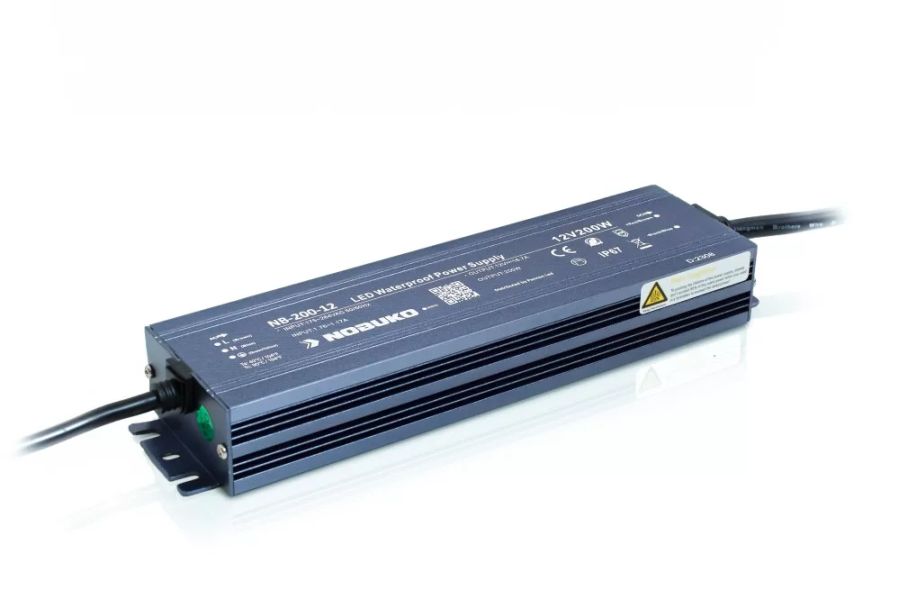 NOBUKO KÜLTÉRI TÁPEGYSÉG 200W 12V IP67 