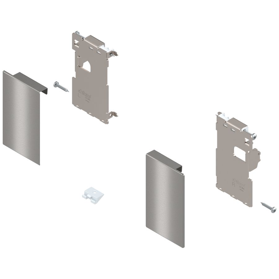 LEGRABOX ELŐLAPRÖGZÍTŐ CSAVARRAL INOX ZI7.0MI0   FRO R+L V1INGL belső fiókhoz, jobb+bal