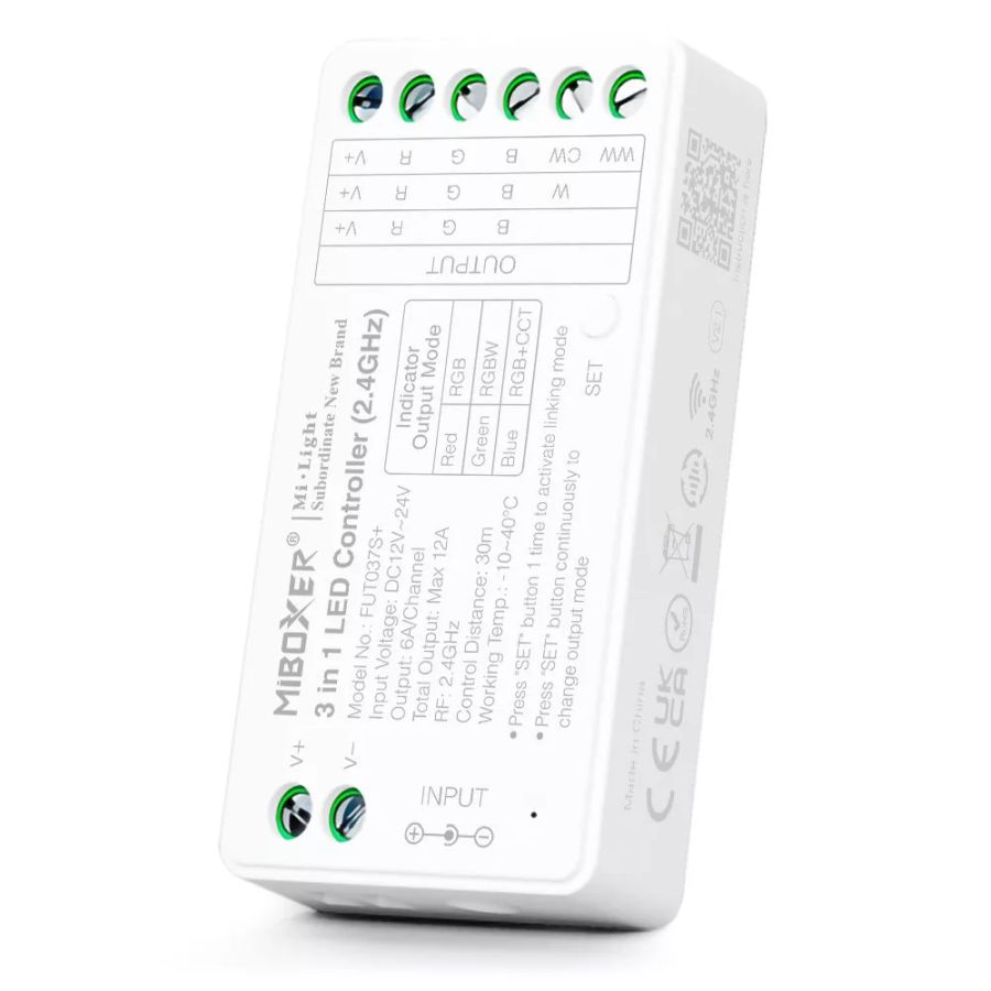 MILIGHT 3in1 LED ZÓNA VEZÉRLŐ DC12-24V RGB/RGBW/RGB+CCT 