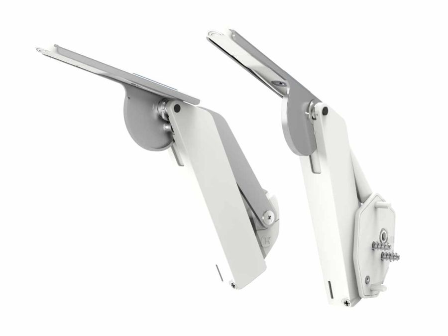 Kesseböhmer FREEspace forte G típusú felnyíló vasalat white/nickel 