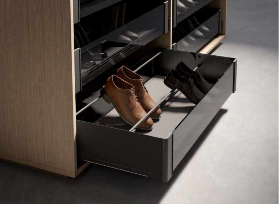 Kesseböhmer CONERO cipőtartó szett szélesség: 1020 mm fekete 