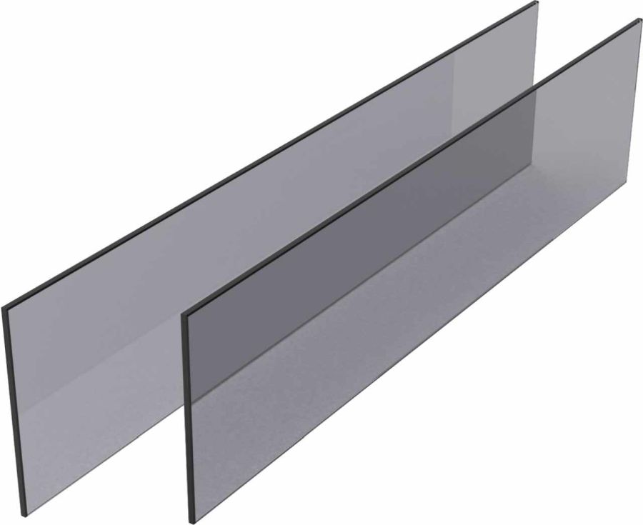 Kesseböhmer CONERO edzett szürke bizto nsági üveg kihúzható belső fiókhoz 168 H / Korpusz belső szélesség: 534-594 mm