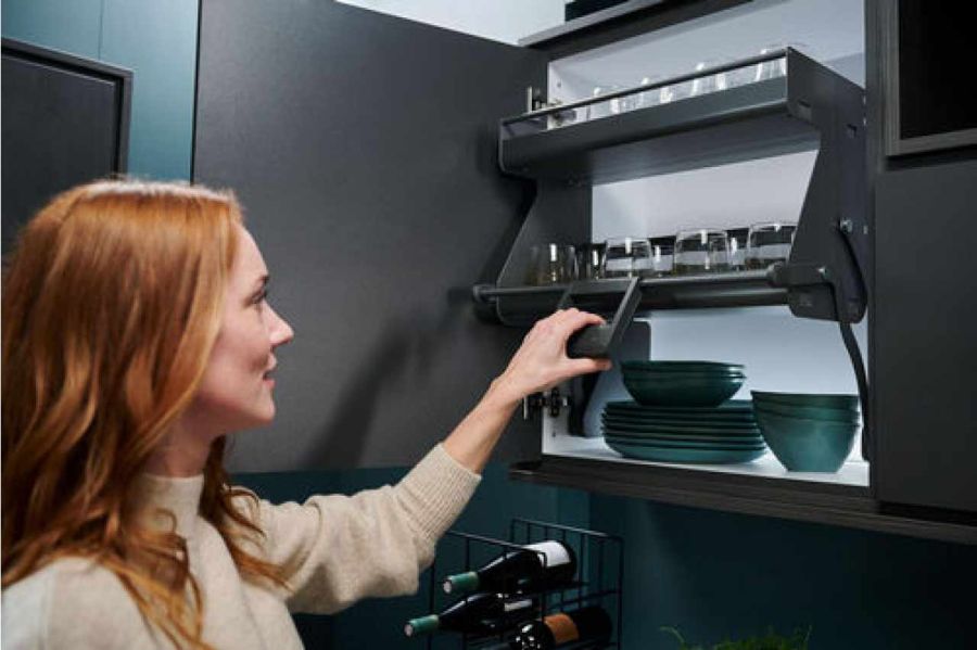 Kesseböhmer iMove-Set Double Tray Boden anthrazit, 500 mm 