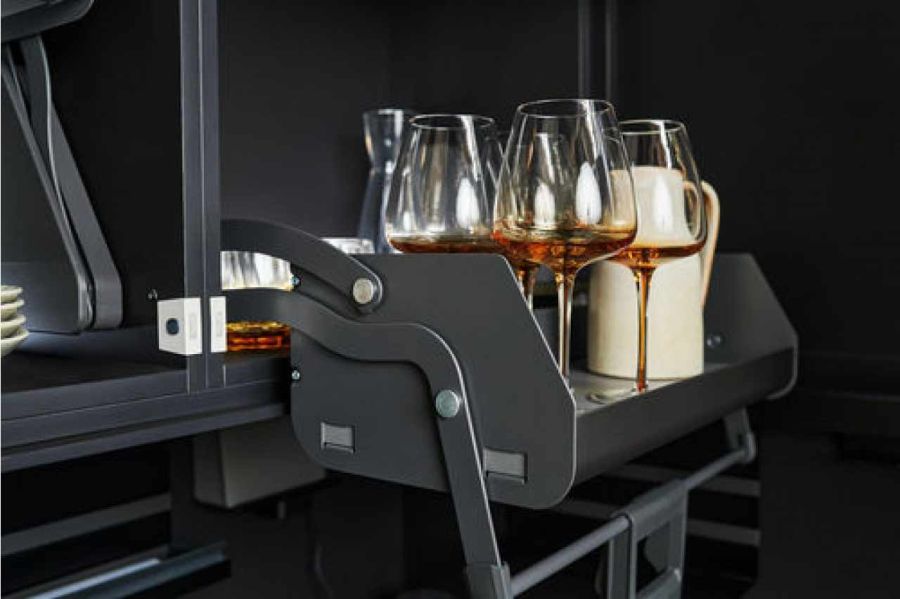 Kesseböhmer iMove-Set Single Tray Anthracite 600 mm 