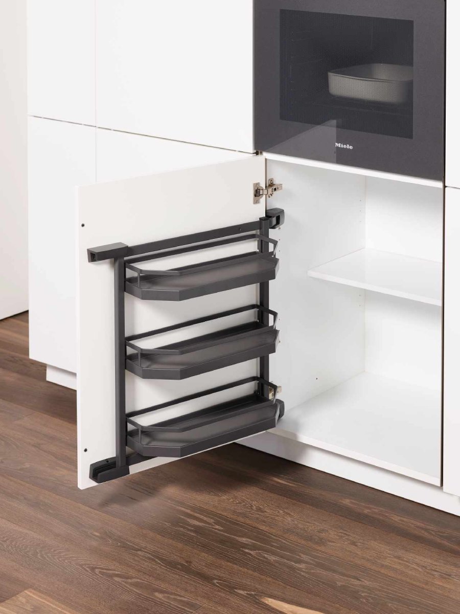Kesseböhmer TANDEM side ARENAplus Style polc 600mm Antracite VPE: 2