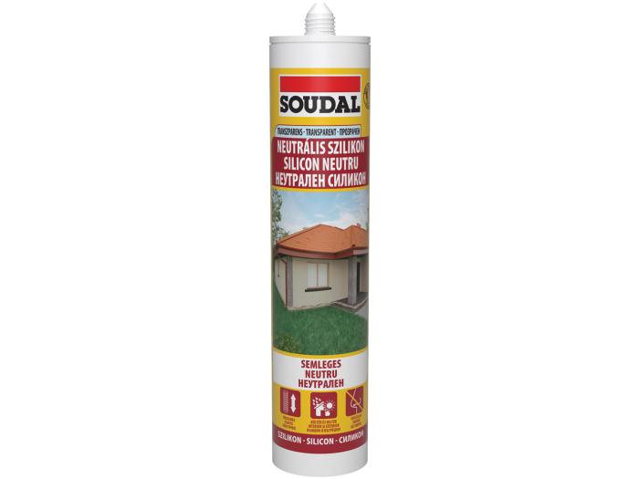 NEUTRÁLIS SZILIKON TRANSZPARENS 280ml SOUDAL 