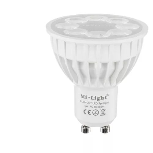 MIBOXER EZÉRELHETŐ LED FÉNYFORRÁS GU10 4 WATT RGBCCT (RGBWW) 
