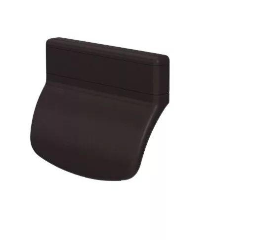 ERKÉLYAJTÓ BEHÚZÓ BARNA 74x48mm MŰANYAG 