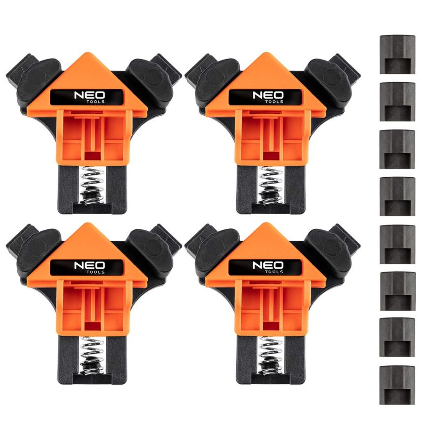 SAROKSZORÍTÓ SZETT RUGÓS NEO TOOLS 4db/doboz 