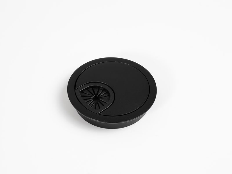 30129B KÁBELKIVEZETŐ FEKETE ÁTM: 60mm IRODABÚTOR KIEGÉSZÍTŐ