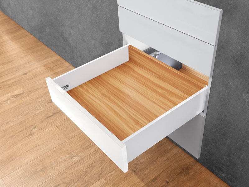 FDS-PRO PUSH OPEN 18 PO B FEHÉR 350mm H126 35kg DUPLAFALÚ FÉM FIÓKOLDAL