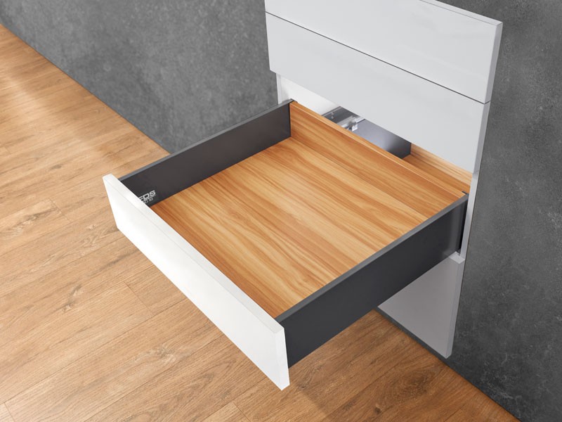 FDS-PRO PUSH OPEN 18 PO B ANTRACIT 270mm H126 35kg DUPLAFALÚ FÉM FIÓKOLDAL