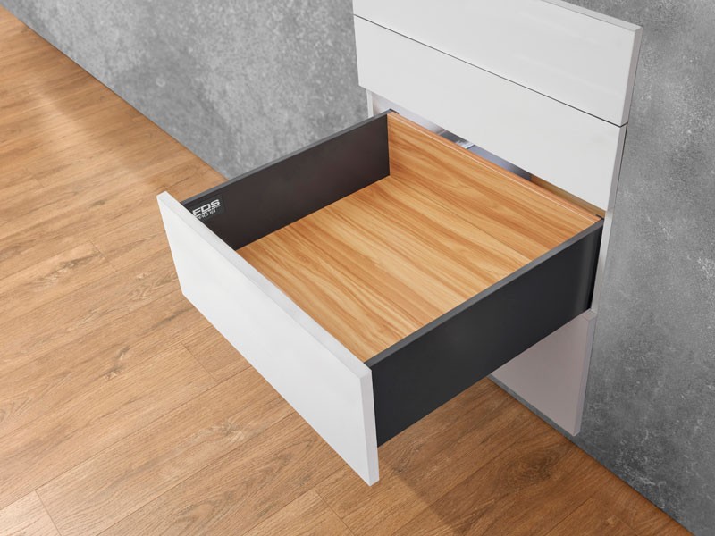 FDS-PRO PUSH OPEN 18 PO C ANTRACIT 550mm H174 35kg DUPLAFALÚ FÉM FIÓKOLDAL