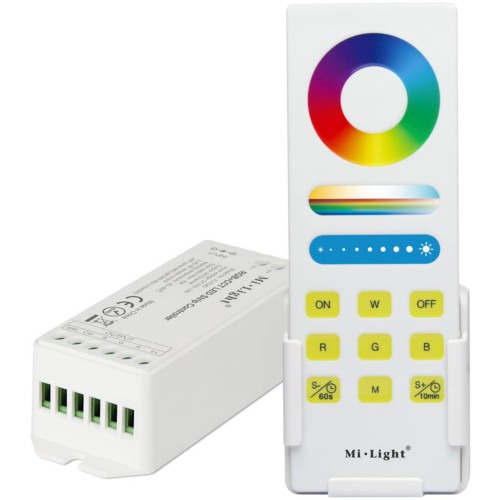 MILIGHT RGB+CCT SMART LED VEZÉRLŐ DC12-24V-15A FALI TARTÓVAL 