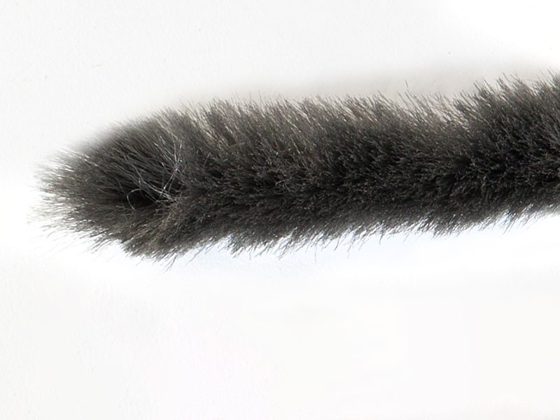 PORFOGÓ KEFE Behúzható SZÜRKE 14,5x4mm TOLÓAJTÓ VASALAT