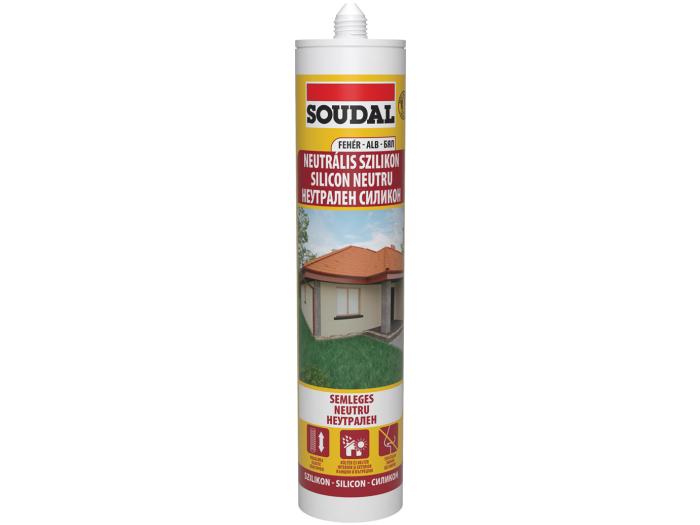NEUTRÁLIS SZILIKON SOUDAL FEHÉR 280ml 
