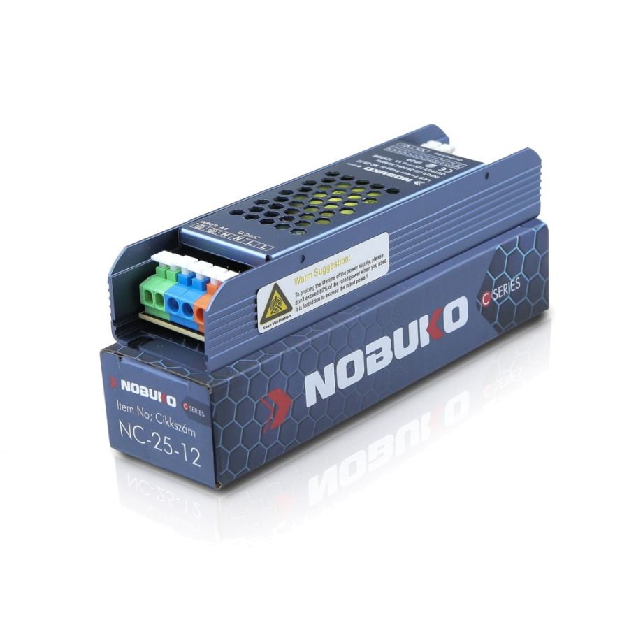 NOBUKO FÉMHÁZAS TÁPEGYSÉG 25W 12V IP20 
