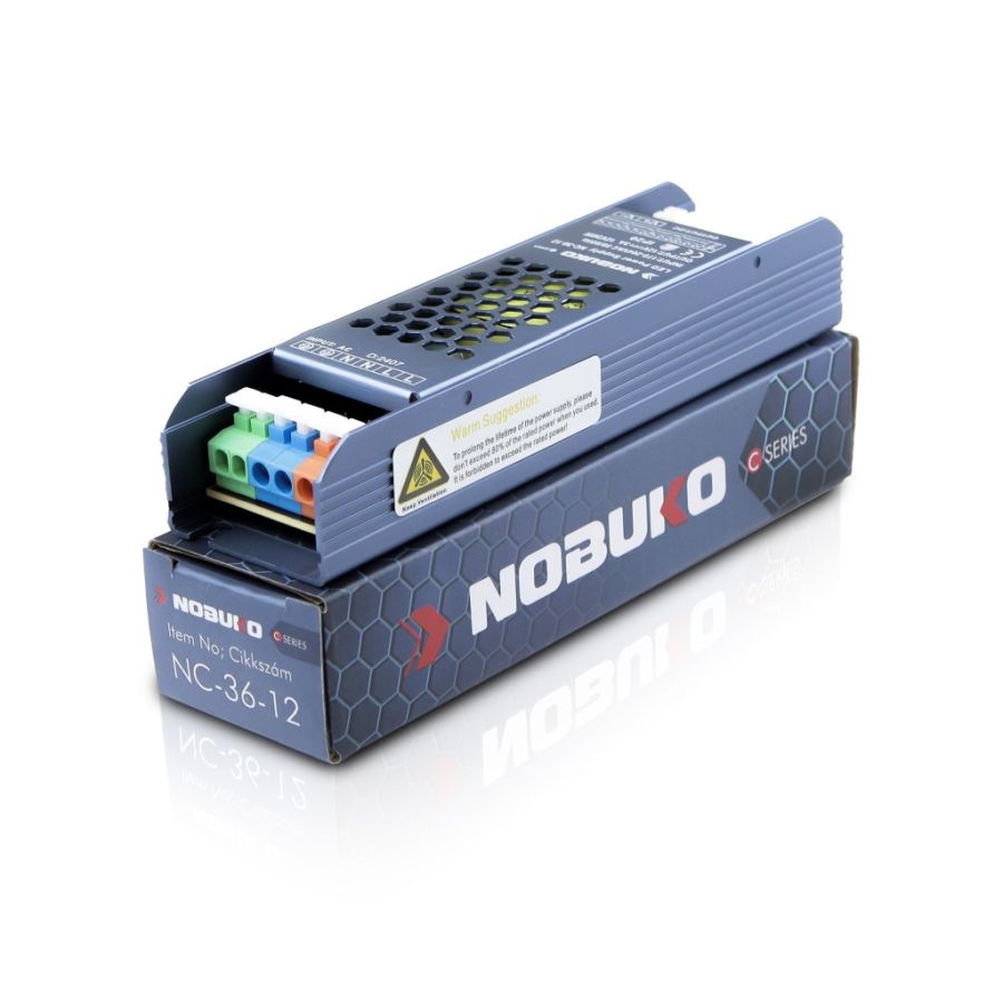 NOBUKO FÉMHÁZAS TÁPEGYSÉG 36W 12V IP20 