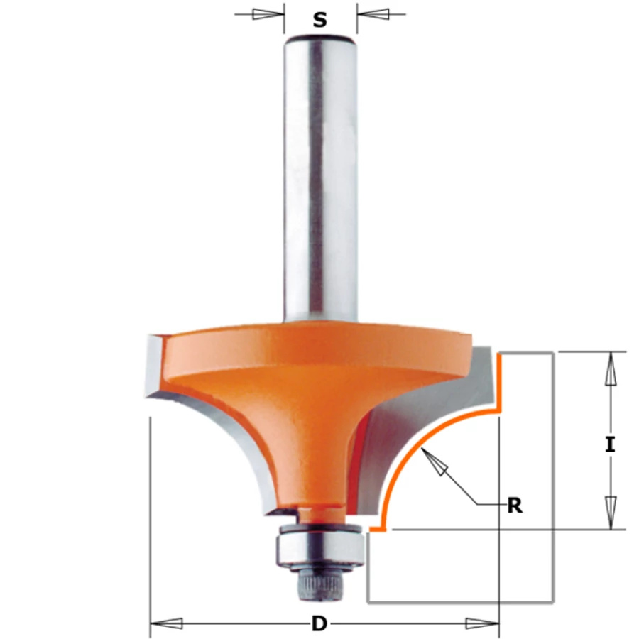 CMT KEMÉNYFÉMLAPKÁS GÖMBÖLYÍTŐ MARÓ HM S=8 D=16.7 R=2 