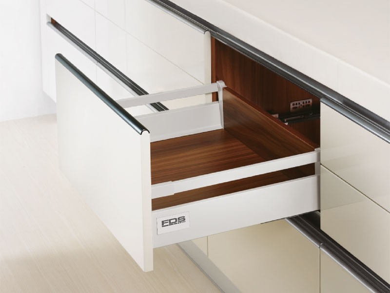 FDS-CLASSIC B FIÓKOLDAL FEHÉR 270mm H146 40kg FDS DUPLAFALÚ FÉM FIÓKOLDAL