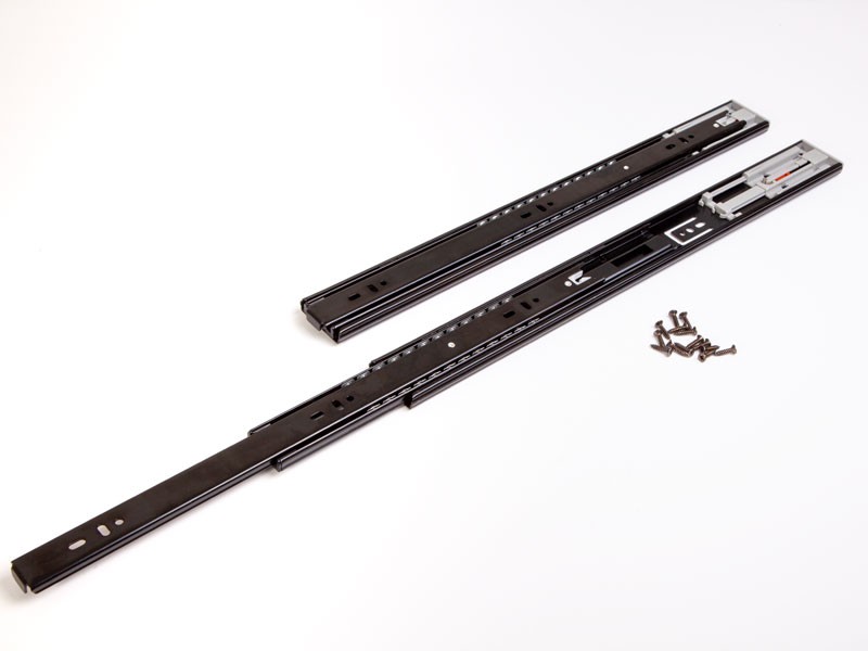 HB45 COMFORT PO 45mm PUSH-OPEN FEKETE 300mm TEHERB.:25kg GOLYÓS FIÓKCSÚSZÓ HOME BOX