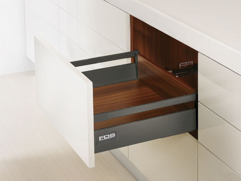 FDS-CLASSIC PO B PUSH OPEN ANTRACIT 350mm H146 40kg FDS DUPLAFALÚ FÉM FIÓKOLDAL