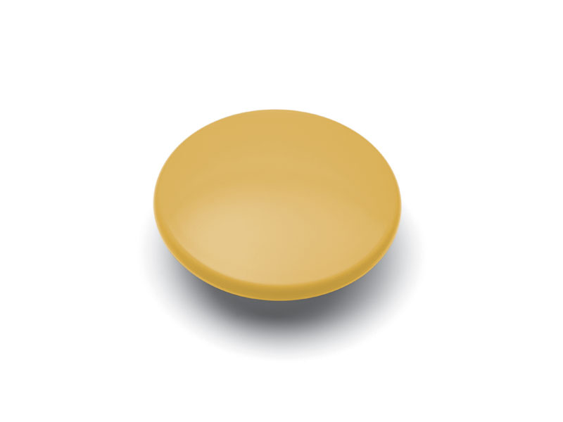 FOGANTYÚ 428 GOMB BÚZASÁRGA ÁTM: 52mm BÚTORFOGANTYÚ