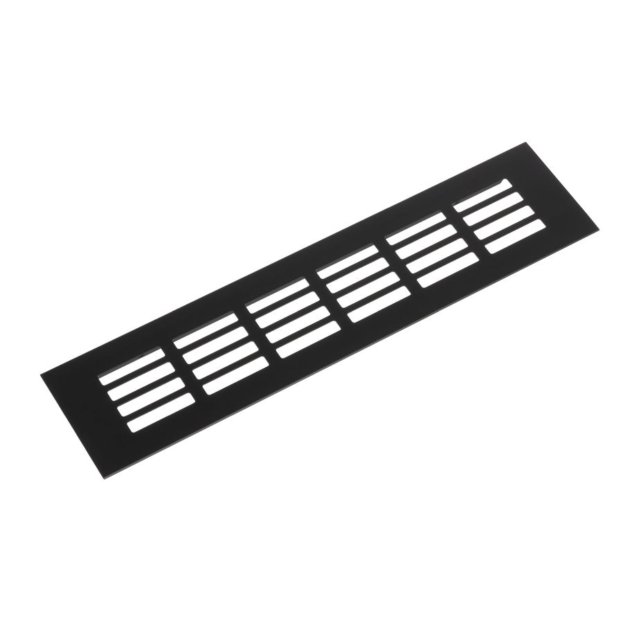 RIEX GV44 ALUMÍNIUM SZELLŐZŐRÁCS FEKETE 80x1000 mm, matt fekete 