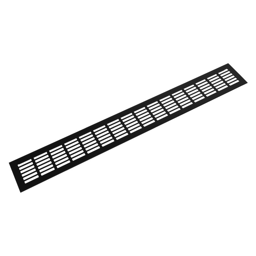 RIEX GV44 ALUMÍNIUM SZELLŐZŐRÁCS FEKETE 80x600 mm, matt fekete 