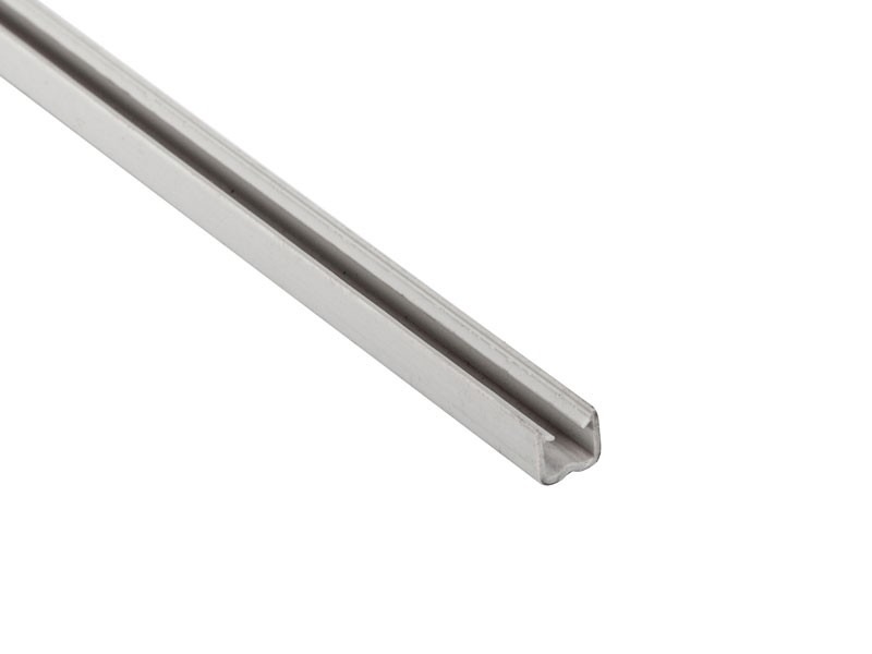 1532 ÜVEGBEFOGÓ PROFIL ALU.KERETHEZ 3m SZÜRKE TOLÓAJTÓ SZERELVÉNY