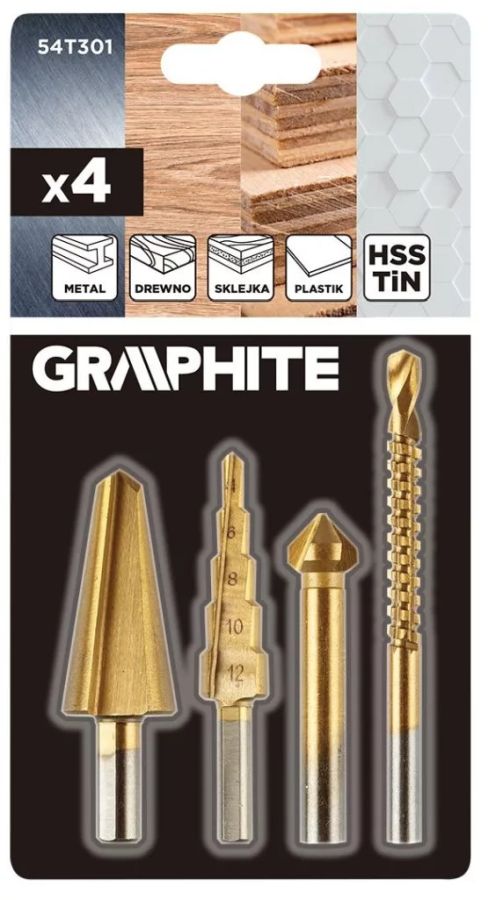 LÉPCSŐS FÚRÓ KÉSZLET GRAPHITE 3-12 