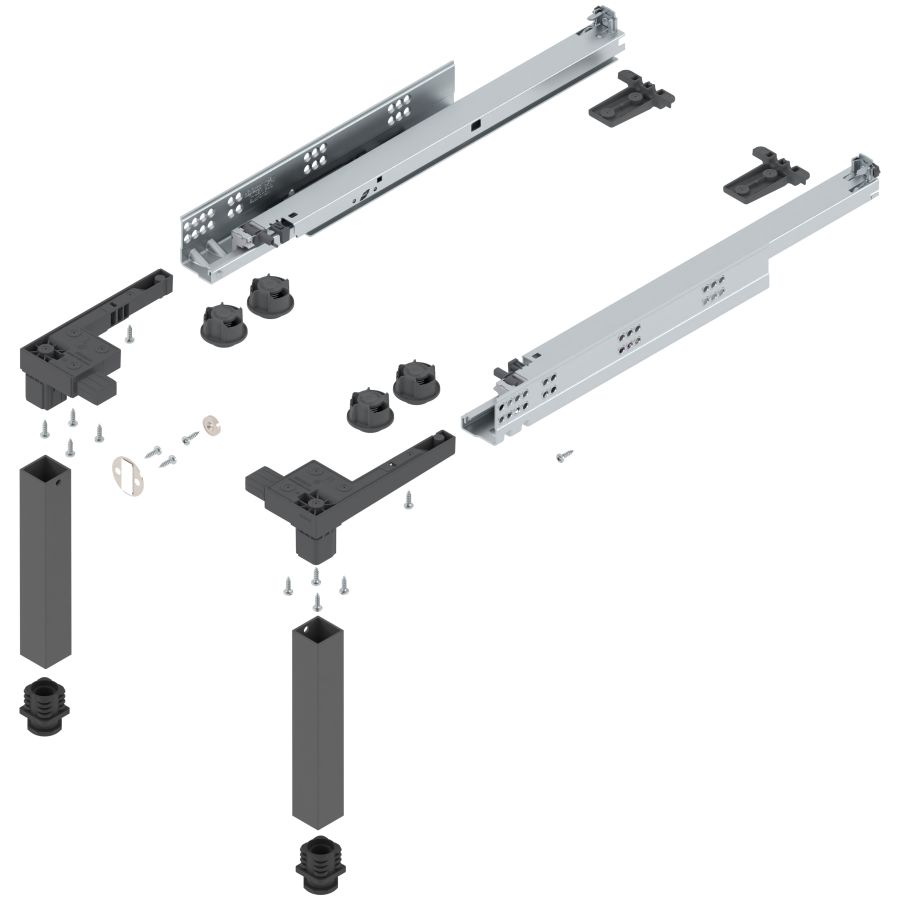 SPACE STEP KÉSZLET, MŰANYAG/ACÉL, NH=460 Z95.4600   SP-ST  V1 OG-M ORIONSZÜRKE MA MM