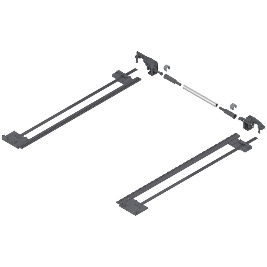 TANDEM OLDALSTABILIZÁTOR, NH=410 MM, KSZ ZST.410TV  SE-ST14 V1R737 R7037 GALAMBSZ =1400 MM, TELJES KIHÚZÁS, LAPVASTAGSÁGHO