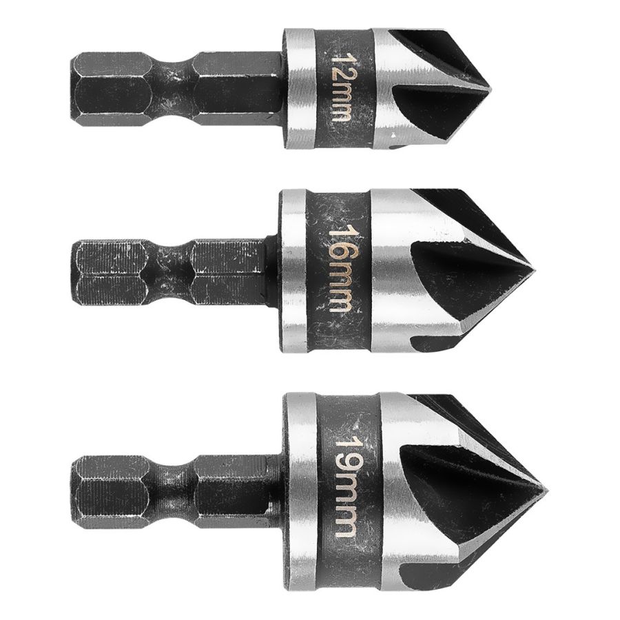 SÜLLYESZTŐFÚRÓ KÉSZLET GRAPHITE 3részes, CSAVARFEJEKHEZ 